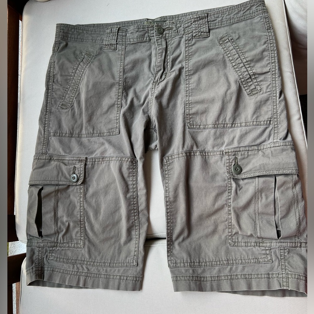 Prana khaki Bermuda cargo shorts W 12